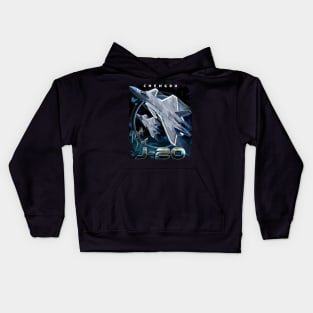 Chengdu J-20 Fifth-Generation Stealth Fighter Aircraft Kids Hoodie